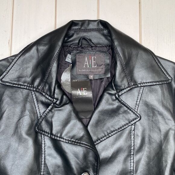 NWT Armani Exchange Leather Trench - Picture 6 of 15